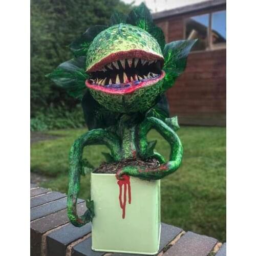 Piranha Flower Replica Movie Prop Yard Resin Ornaments Little Shop of Horrors Halloween Decoration HR