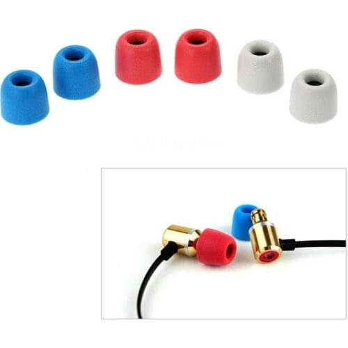 2pcs T400 Silicone Memory Foam In Ear Earphone Subwoofer Memory Foam Eartips Sound Isolation