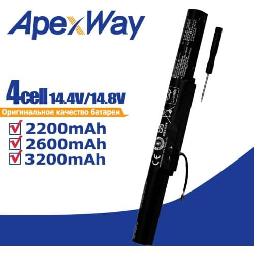 Apexway L14L4E01 L14M4A01 L14M4E01 L14S4A01 Lapotop Battery for Lenovo IdeaPad 500-15isk Y50C Z41-70 Z51-70 Yoga 500-14ACZ