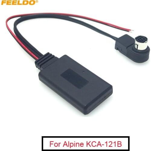 FEELDO 6Pcs Car Audio Wireless Bluetooth Module Receiver Music AUX Adapter For Alpine 121B 9857 9886 117 Radio Aux Cable #FD6191