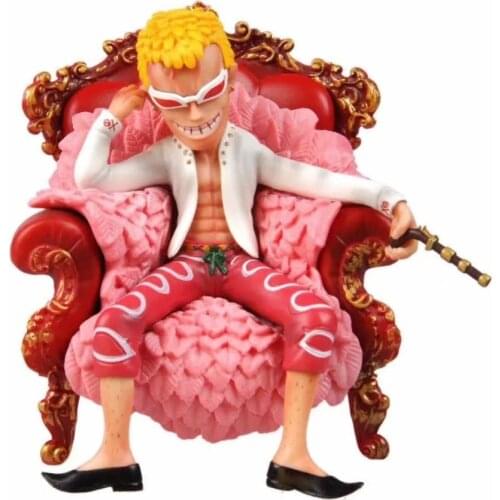 14cm One Piece sofa Donquixote Doflamingo Action figure toys doll Christmas gift no box