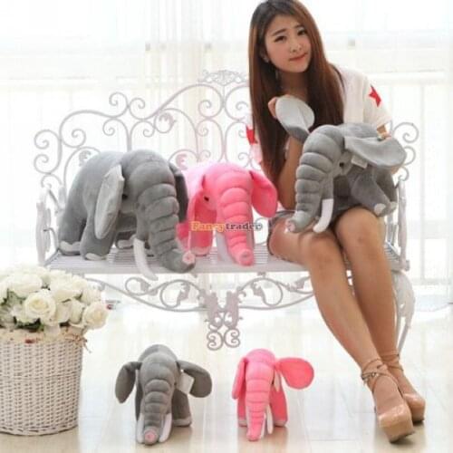 Fancytrader 31'' / 80cm Plush Biggest Soft Emulational Elephant Toy, 2 Colors Available! Free Shipping FT50161