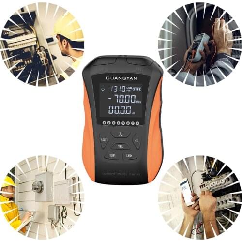 Optical Power Meter Red Laser 4 In 1 High Precision Mini Red Fiber Pen 15km Rechargeable Fiber Light Tester