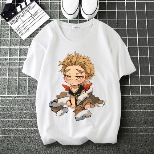 My Hero Academia Tokoyami Fumikage Graphics Print Cool T-Shirt Round Collar Short Sleeve Modal Unisex Tshirt