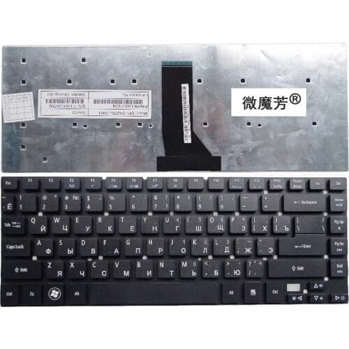 Russia for Acer for Aspire E5-411G E5-421 E5-421G E5-471 E5-471G ES1-511 RU keyboard black