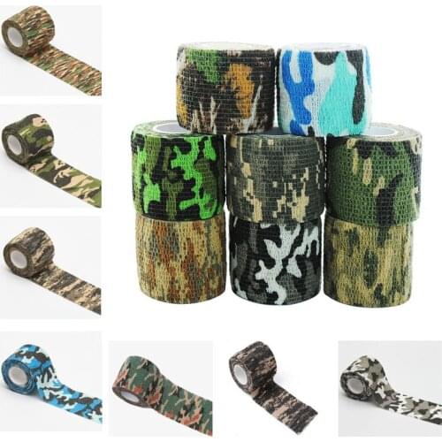 5PCS Self Adhesive Elastic Bandage Colorful Sport Tape Elastoplast Emergency Muscle Tape First Aid Tool Knee Support Pads