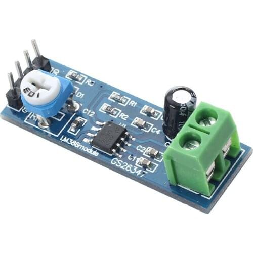 LM386 Audio Amplifier Module 200 Times 5-12V 10K Adjustable Resistance