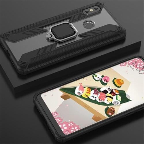 LS Magnetic Car-mounted Phone Case for Xiaomi 8 Lite CC9E CC9 pro10 Pro Cover Ring Finger for Redme note 789 Promax K 20 30 pro