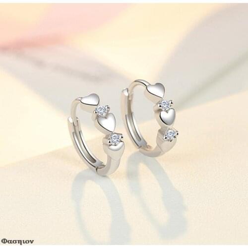 Cute Mini Hoop Earrings Baby Girls Kids Heart Earrings Small Gold Loop Ear Rings Circle Creole Boucle D'oreille