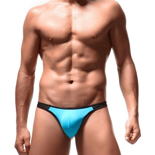 Soft Ice Silk Jockstrap Sexy G String Men Thong Underwear Low Waist Gay Mens Underware Thin Style Jock Strap Ligerie Under Wear