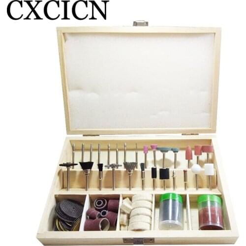 100PCS Mini Electric Drill Grinder Grinding Polishing Bit Abrasive Rotary Tool Accessories Set