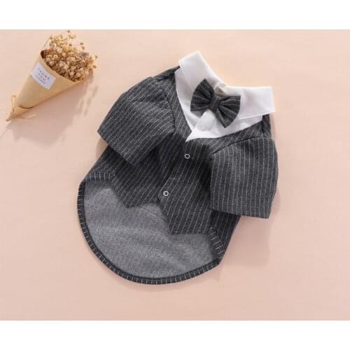 Dog Clothes Suit Tuxedo Wedding Dress Chihuahua Yorkie Clothes Poodle Bichon Pomeranian Schnauzer Pet Clothing Outfit Dropship