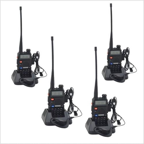 4PCS/Lot baofeng dualband UV-5R walkie talkie radio dual display 136-174/400-520mHZ two way radio with free earpiece BF-UV5R