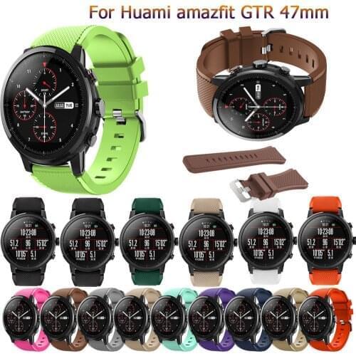 22mm Silicone Band for Samsung Galaxy Watch 46mm High Quality Sports Strap for Samsung Gear S3 Frontier/Classic Huawei Watch Gt