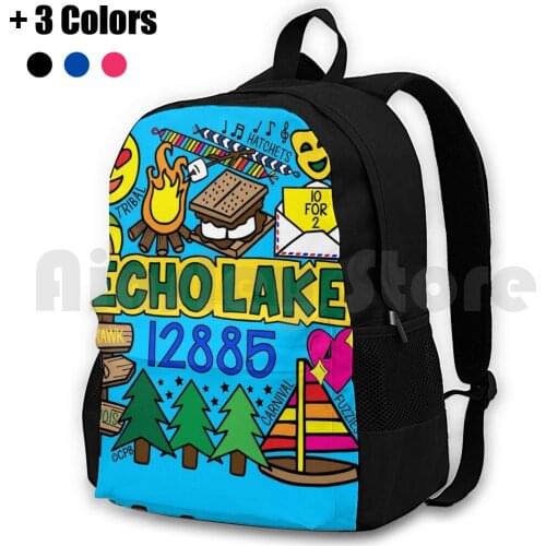 Echo Lake Outdoor Hiking Backpack Waterproof Camping Travel Camp Echo Lake 12885 Summer 10 For 2 Carnival Mohawk Iroquois