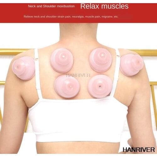 Silicone Cupping Device Cupping Tool Negative Pressure Sleeve Moisture Absorbing Jar Full Set of