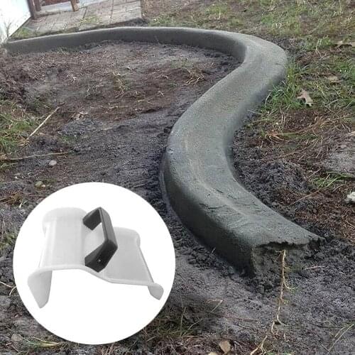 DIY Unique Plastic Durable Reusable Portable Landscape Edge Making Concrete Mold Concrete Edge Curved-Shape Trowel With Handle