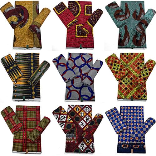 Wax Pagne Guaranteed Real Tissus Wax 6yard/lot 2020 New High Quality African Fabric Print EBI Cotton Veritable Wax 09