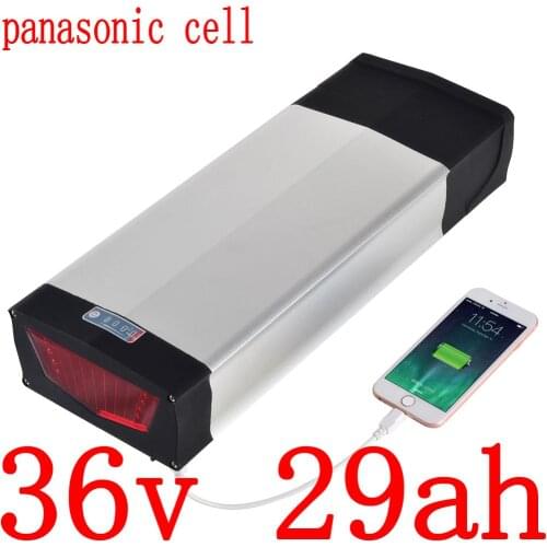36V 500W 1000W Lithium Battery 36V 30AH Electric Bike battery 36V 15Ah 17Ah 20Ah 23Ah 26Ah 29Ah Ebike Battery use panasonic cell