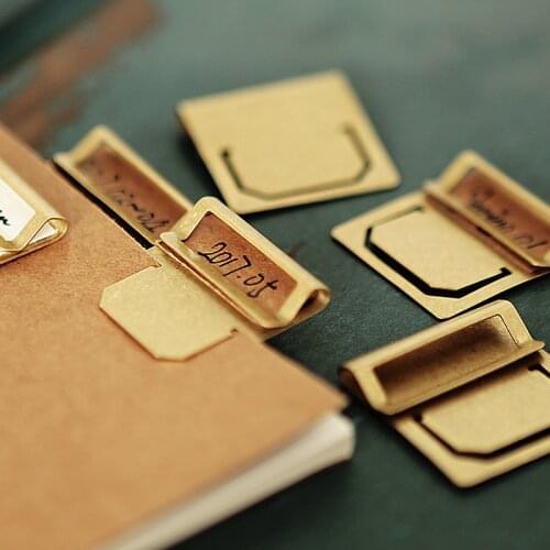 Travelers brass vintage stationery bookmark clip label clip metal bookmark befriend brass bookmark book mark