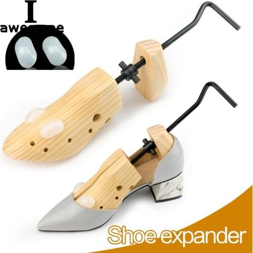 1 Piece Wood Wooden shoe trees Adjustable Shape For Women Men Shoes Tree Professional Shoe Stretchers For Pumps Boots Expander