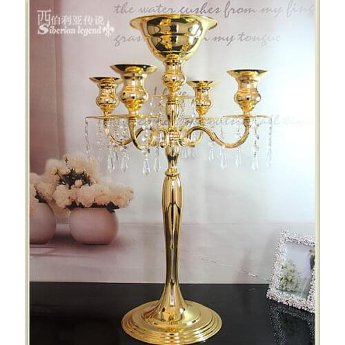 10pcs/lot Height 68cm silver Gold mermaid iron art wedding table decoration centerpieces wedding props Table Chandelier