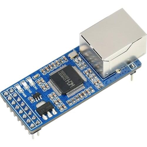 2-CH UART To Ethernet Converter, Serial Port Transparent Transmission Module