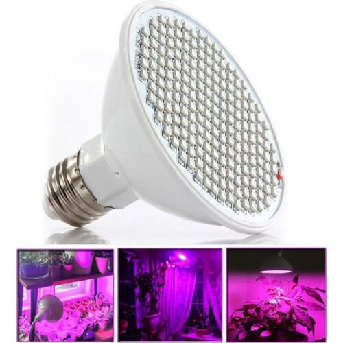 200 LED E27 Plant Grow Light Bulbs Growing Lights Lamp for Plants Hydroponics Flower indoor Vegetable Green House