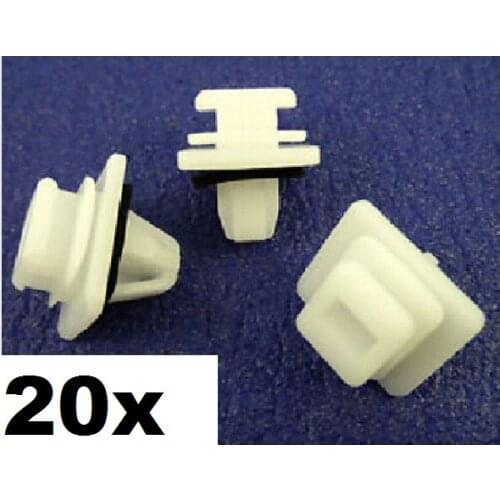 20x For Honda CRV Plastic Clips for Tailgate / Rear Door Lower Trim Moulding Clips