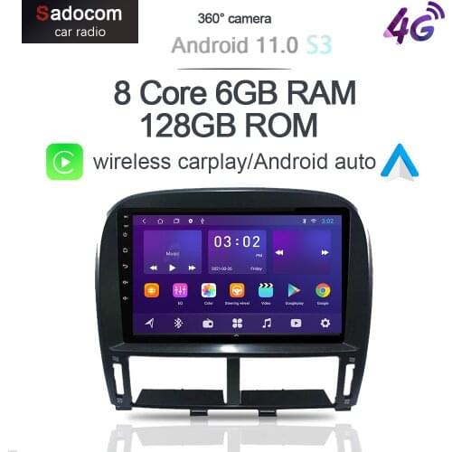 360 Panoramic Camera Carplay 6G+128G Android 10.0 Car DVD Player GPS map WIFI Bluetooth 5.0 RDS Radio For Lexus LS430 2003-2006