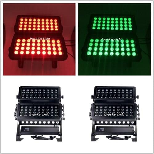 4pcs Garden led city color light outdoor waterproof IP65 72* 10w wall washer lighting RGBW Dmx512