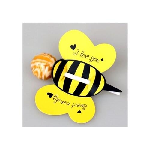 50 pcs/set Animal Bee Practical Boutique Cute Lollipop Decoration Card Birthday Party & Wedding Decor & Candy Gift For Kids
