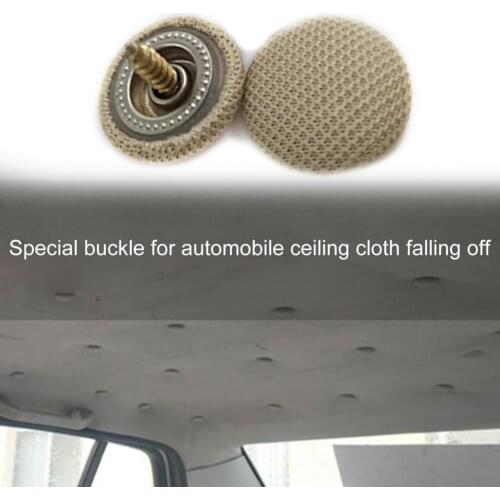 50Pcs Round Practical Nylon Auto Roof Snap Pins Car Automobile Buckle