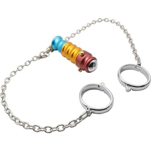 Stainless Steel Anal Lock Handcuff Sex Toys For Women Couples Exotic Accessories Anal Plug Dilator Anus Female Bondage Gear