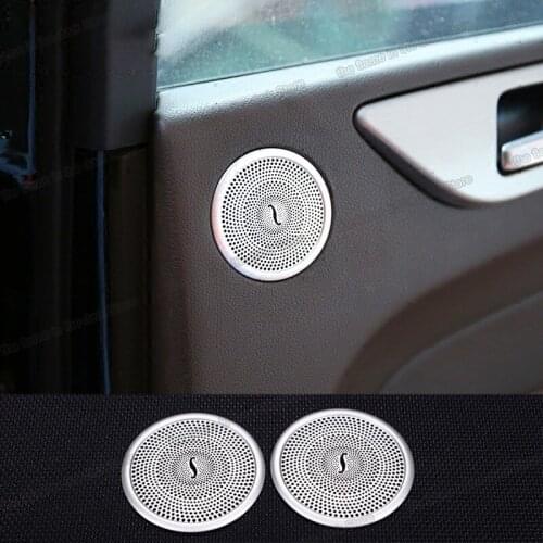 Lsrtw2017 Stainless Steel Car Interior Door Sound Speaker Panel Trim for Mercedes Benz Ml Gl Gle Gls ML350 320 GL450 W166 X166