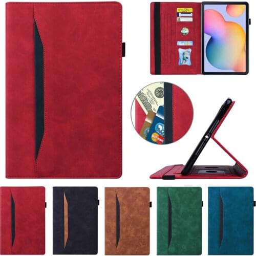 Tablet Funda For Samsung Galaxy Tab S6 Lite Case 10.4 inch Fashion Leather Wallet Cover For Tab S6 Lite Case Coque SM-P610 P615
