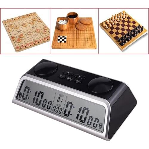 Digital Chess Clock Professional Chess Clock Timer Electronic Alarm Stop Timer for Electronic Board Game Competition Weiqi