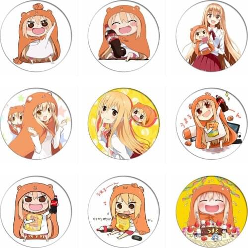 COSSUN Cartoon Himouto Umaru chan Cosplay Badge Cute Q Version Doma Umaru Brooch Pins Collection Badges for Clothes Backpacks