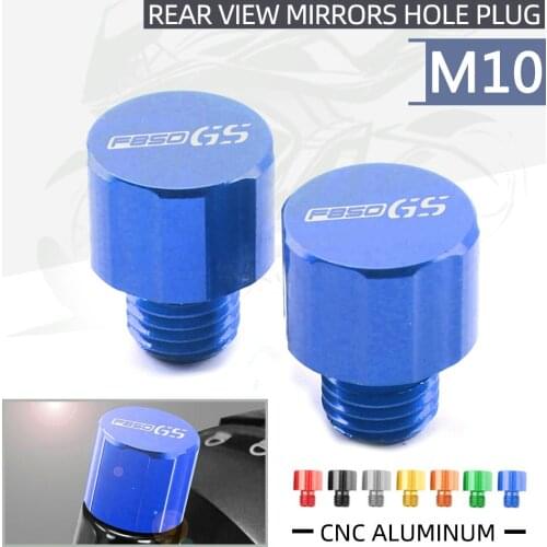JDSOON 2019 NEW Motorcycle M10*1.25 CNC Aluminum Rear View Mirrors Hole Plug Screws Cap Universal For F750GS F750 GS 2018 2019