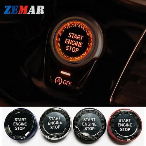 For BMW E90 E87 E60 E91 E92 E93 E82 X5 E70 E53 X1 E84 X3 E83 E81 M Car Engine Start Button Replace Cover Stop Switch Accessories