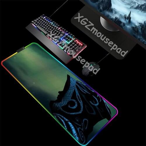 XGZ Mystery large size mouse pad LED lighting home computer notebook RGB keyboard pad suitable for csgo