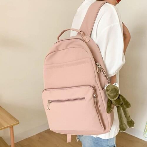 Lightweight Casual School Bag High Quality Schoolbags For Teenager Girls Packbag Bookbag New Cotton Fabric Women Backpack