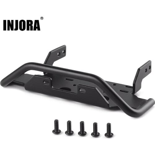 INJORA RC Car Metal Front Bumper Winch Base for 1:10 RC Crawler Traxxas TRX4 G500 4X4 TRX6 6X6 Upgrade Parts