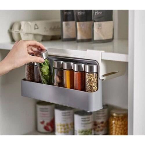 Multifunctional Storage Rack Kitchen Seasoning Bottle Seasoning Box Hanging Seasoning Pot Rack Household Kitchen Accessories