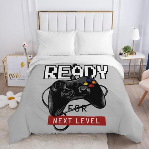 Cartoon Gamepad Childrens Duvet cover Quilt/Blanket/Comfortable Case Bedding for kids baby girls Single for Home ready