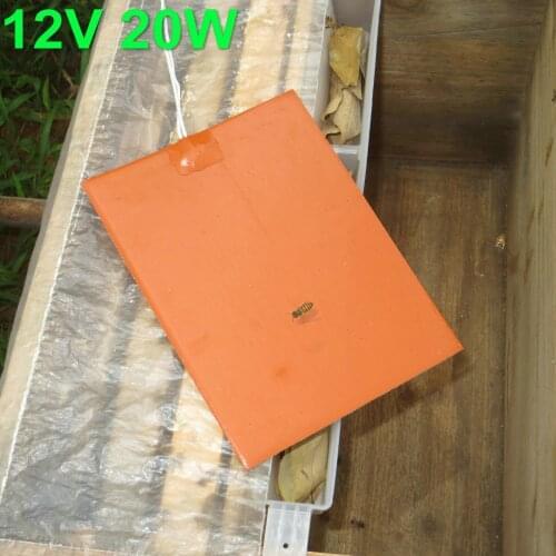 200X150mm 20W 12V Silicone Heater Pad Honey Bee Hive Warmer,Max Temperature 50C Flexible Heater