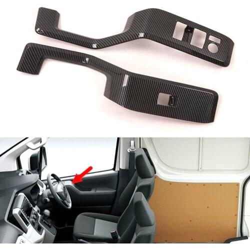 New ABS Car-styling For Toyota Hiace 2019 2020 Left Hand Drive Car Door Armrest Window Lift Switch Panel Cover Accessory Molding