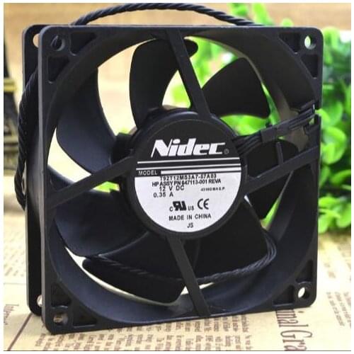 Original NIDEC 92*92*25mm 9cm DC 12V 0.35A T92T12MS3A7-57A03 Cooling Fan