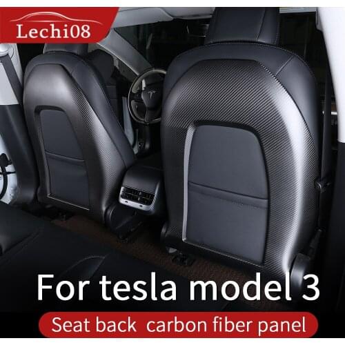 Seat back trim for Tesla model 3 accessories/car accessories model 3 tesla three tesla model 3 carbon/accessoires