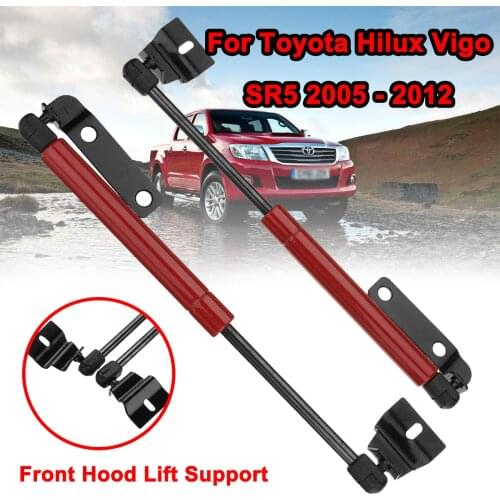 Struts Bar Car 2X Front Engine Cover Bonnet Hood Shock Lift Support Arm Gas Hydraulic For Toyota Hilux Vigo SR5 2005 2006 - 2012